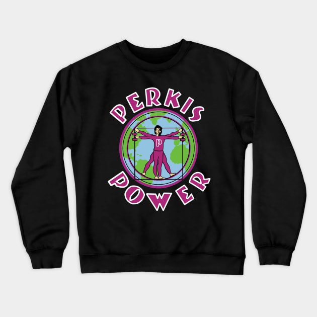 Perkis Power Retro Crewneck Sweatshirt by Niko Neon